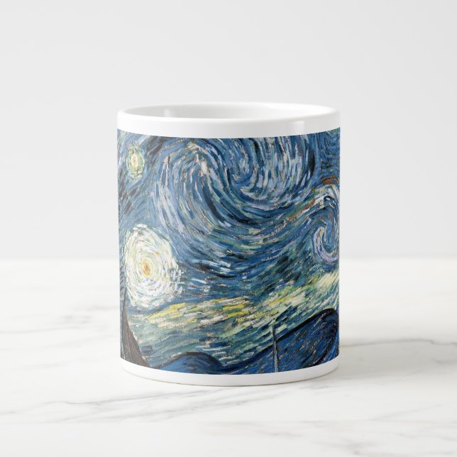 Caneca De Café Grande Van Gogh Starry Night (Frente)