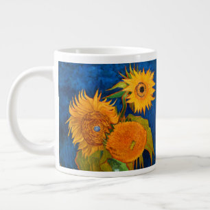 Caneca De Café Grande Van Gogh Sunflower
