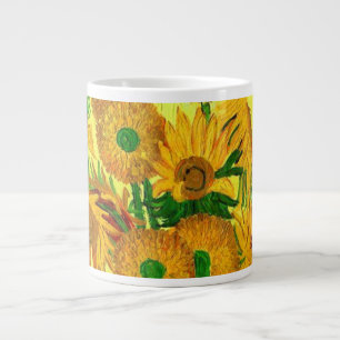 Caneca De Café Grande Van Gogh Sunflower