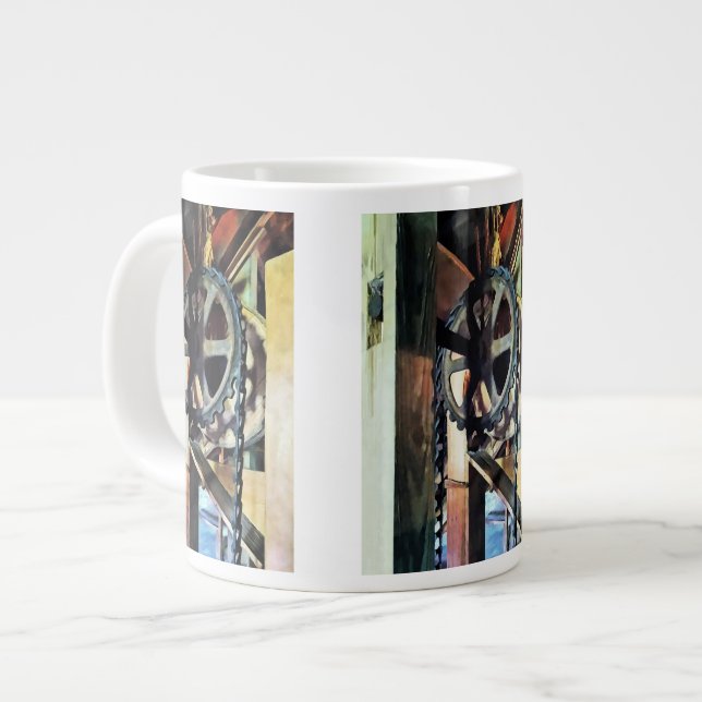 Caneca De Café Grande Vantagem Mecânica (Frente Esquerda)