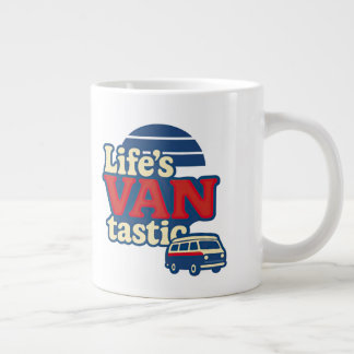 Caneca De Café Grande VANtastic Red Cream Blue Edition
