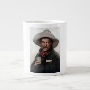 Caneca De Café Grande Vaqueiro espanhol Ranchero no Velho Salão Oeste