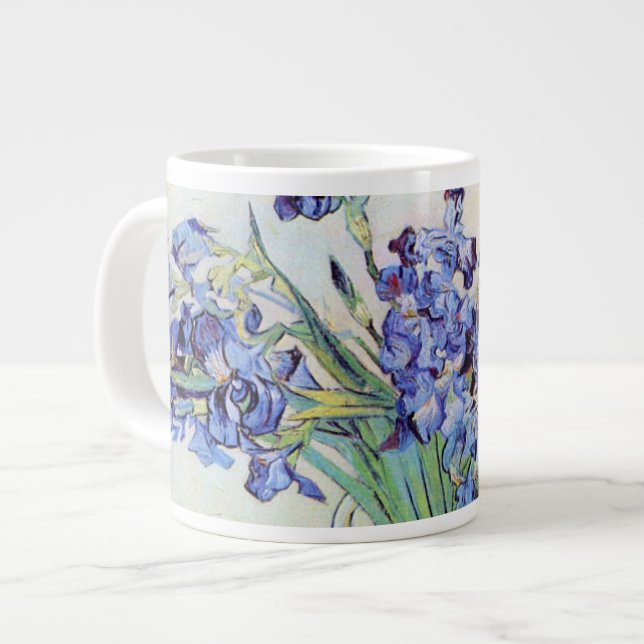 Caneca De Café Grande Vase "Ainda viva" com irrisões de Vincent van Gogh (Frente Esquerda)