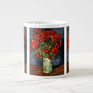 Caneca De Café Grande Vaso com Papoulas Vermelhas por Vincent van Gogh