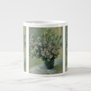 Caneca De Café Grande Vaso de Flores por Claude Monet