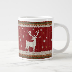 Caneca De Café Grande veado e mug de especialidade de inverno