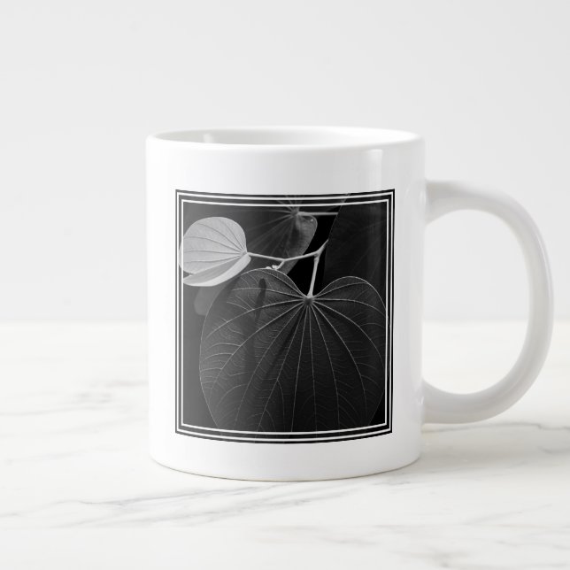 Caneca De Café Grande Veias de Folha (Direita)