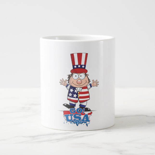 Caneca De Café Grande Velho e Bom EUA (Frente)