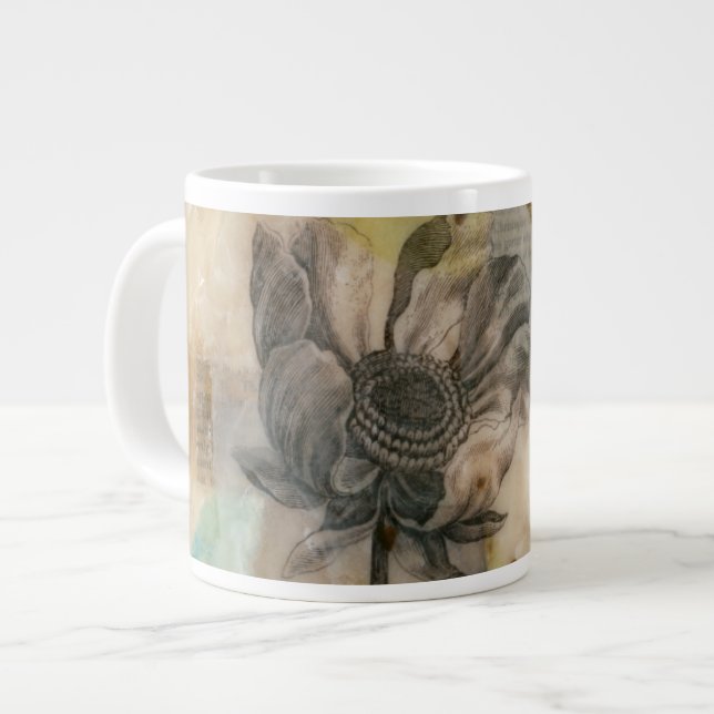 Caneca De Café Grande Vellum Floral II (Frente Esquerda)