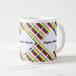 Caneca De Café Grande Venezuela Bandeira Venezuelana Personalizada em Mo