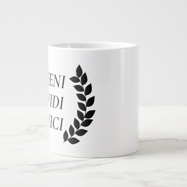 Caneca De Café Grande Veni Vidi Vici (Frente)