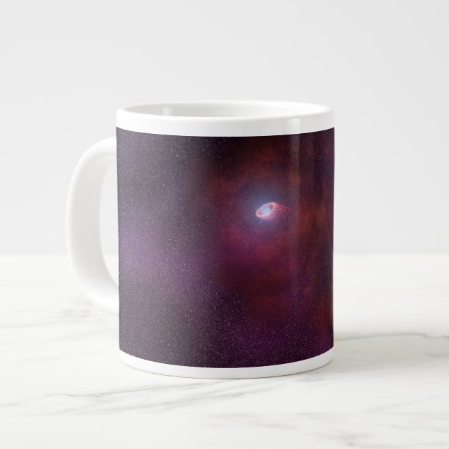 Caneca De Café Grande Vento Pulsar De Uma Estrela De Neutron. (Frente Esquerda)