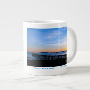 Caneca De Café Grande Ventura, Ca Pier Sunset 15 oz Mug