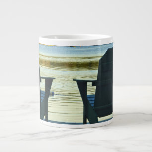 Caneca De Café Grande Ver as cadeiras de Adirondack nos Adirondacks, NY