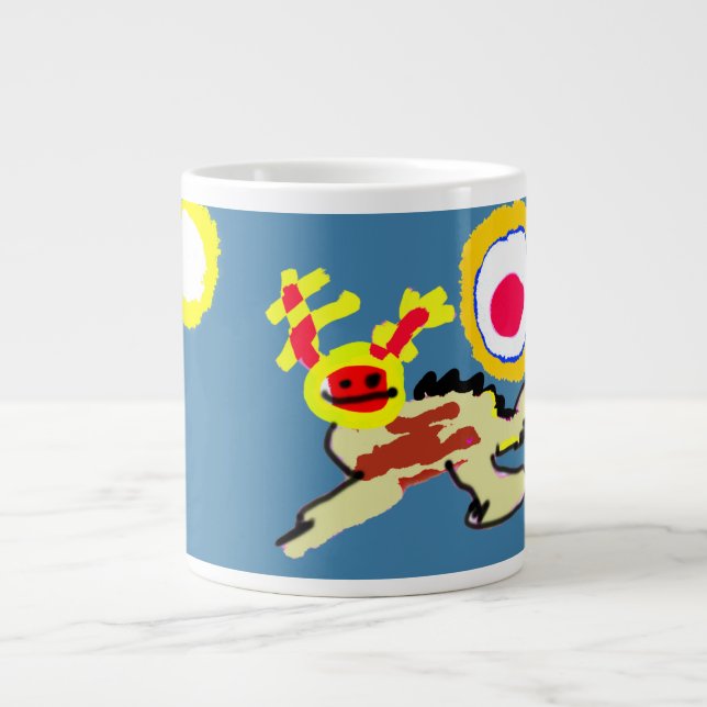 Caneca De Café Grande Verão de Axolotl  (Frente)