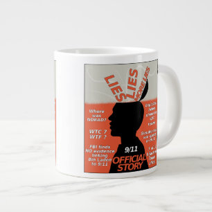 Caneca De Café Grande Verdade do 11 de Setembro História Oficial Mentira