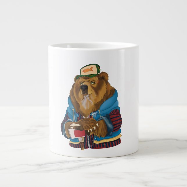 Caneca De Café Grande Vern McDuffy Country Bear Mug (Frente)