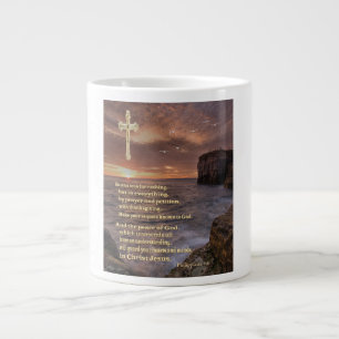 Caneca De Café Grande versículo da Bíblia cristã