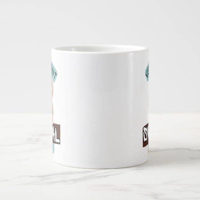 Caneca De Café Grande Vet Student Survival Mode – Vet Student Design (Frente)