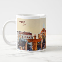 Viagem de Espanha de Madrid, souvenir Café Mug