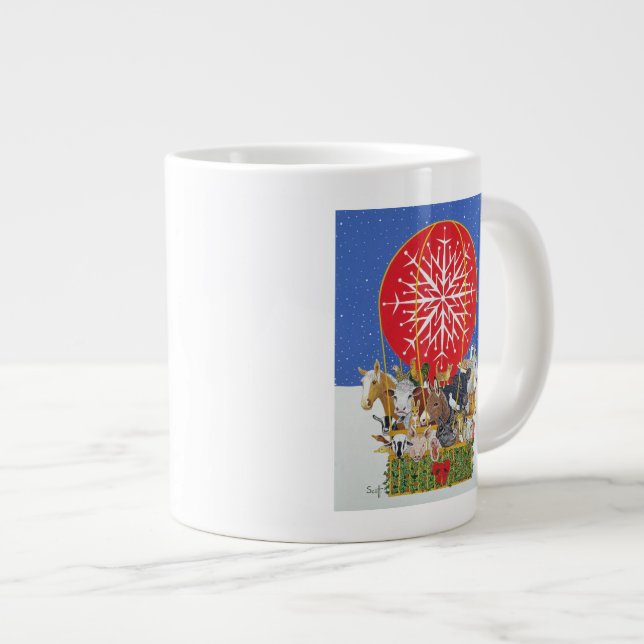 Caneca De Café Grande Viagem de Natal (Frente Esquerda)