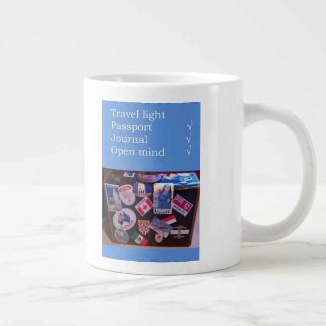 Caneca De Café Grande Viagem Light-Quote © Peggy Kopman-Owens (Direita)