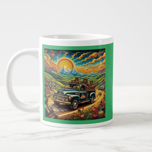 Caneca De Café Grande Viagem na Folk Art (Esquerda)