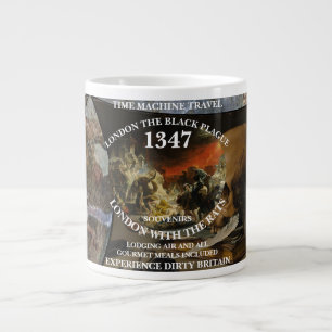 CANECA DE CAFÉ GRANDE VIAGEM NO TEMPO MÁQUINA LONDRES 1347 TOUR PESTE NE
