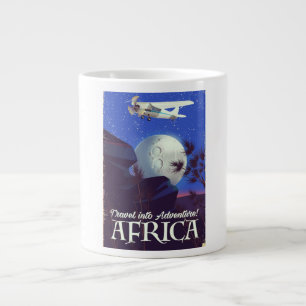 Caneca De Café Grande Viagem Para Aventura!África