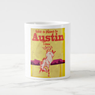 Caneca De Café Grande viagens vintage Austin Texas
