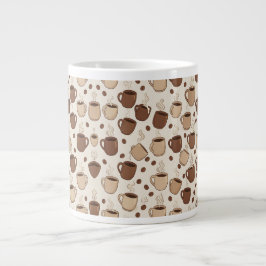 Caneca De Café Grande Vibes de Café no Dia dos Pais
