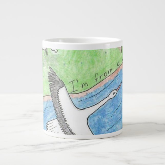 Caneca De Café Grande Vibrações da Aldeia (Frente)