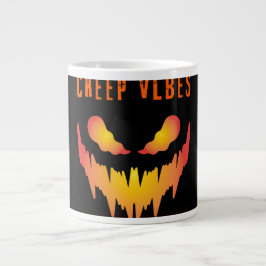 Caneca De Café Grande Vibrações de Arrepio Energia Sombria _ Moda de Rua