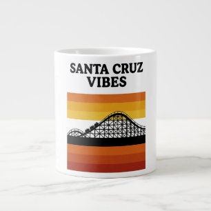 Caneca De Café Grande Vibrações do Santa Cruz California Boardwalk