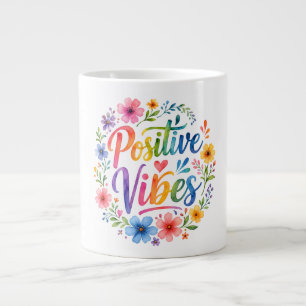 Caneca De Café Grande Vibrações Positivas