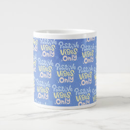 Caneca De Café Grande Vibrações Positivas Apenas