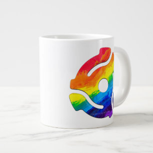 Caneca De Café Grande Vibran do adaptador de gravação plástico de 45 RPM