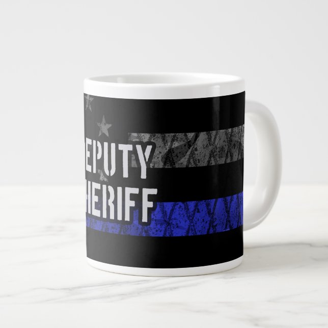 Caneca De Café Grande Vice-Xerife Distinto Sinalizador (Frente Esquerda)