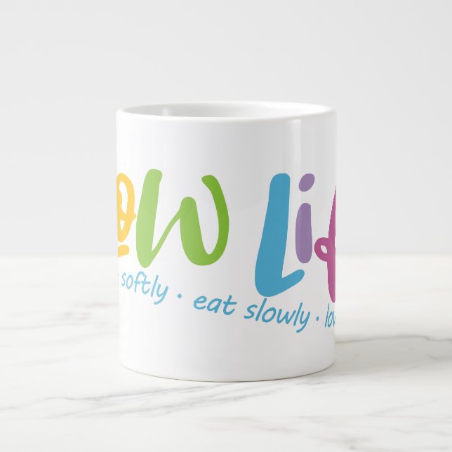 Caneca De Café Grande Vida lenta (Frente)