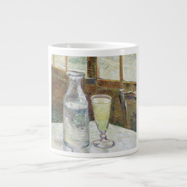 Caneca De Café Grande Vincent Van Gogh ainda vive com a Absinthe Fine Ar (Frente)