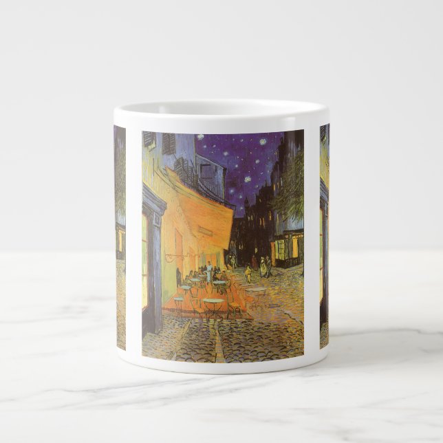 Caneca De Café Grande Vincent van Gogh - Cafe Terrace à Noite (Frente)