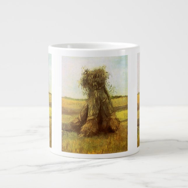 Caneca De Café Grande Vincent van Gogh - Feixes de Trigo (Frente)