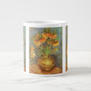 Caneca De Café Grande Vincent van Gogh - Fritilárias em um Vaso de Cobre