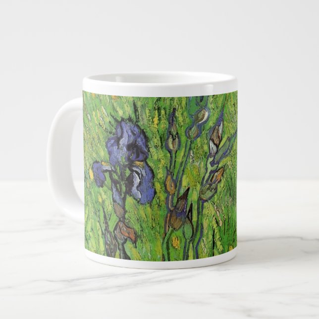 Caneca De Café Grande Vincent van Gogh - Iris (Frente Esquerda)