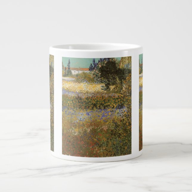Caneca De Café Grande Vincent van Gogh - Jardim Florido (Frente)