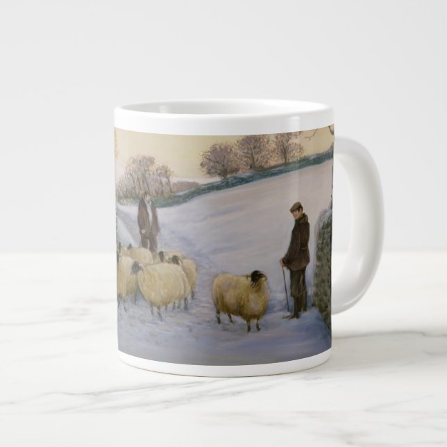 Caneca De Café Grande Vinda em casa (Frente Esquerda)