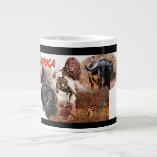 Caneca De Café Grande "Vintage Africa"