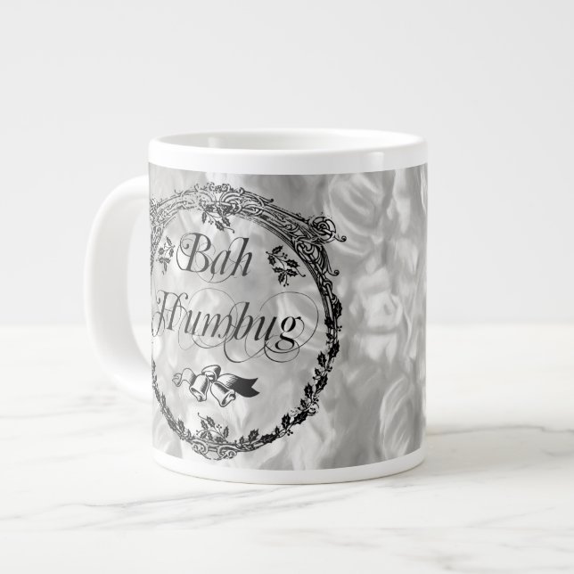 Caneca De Café Grande Vintage Bah Humbug (Frente Esquerda)