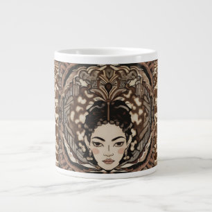 Caneca De Café Grande Vintage, Bela Herança, Estilo Antiquado