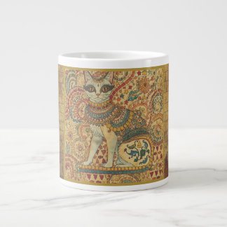 Caneca De Café Grande Vintage Cat, Cat Motif Art , Ancient Greece Style,